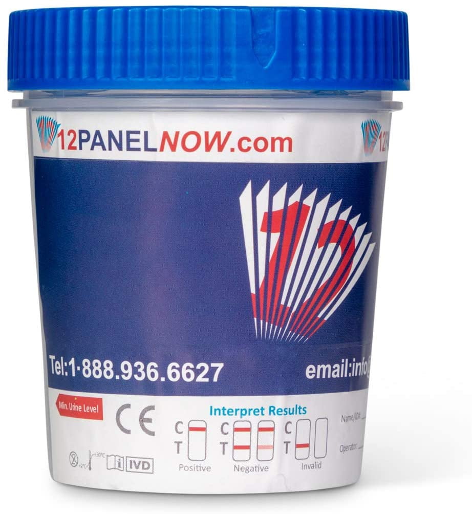 [10 Pack] 12panelnow.com 5 Panel Drug Test Cup, DOT Drug Test, Detects: AMP, OPI, COC, PCP,  THC