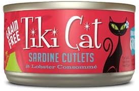 Tiki Cat & Tiki Dog 8/6 Oz Grill Sardine Lobster-Bora Bora Cat Food, One Size