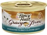 Fancy Feast Gravy Lovers Turkey Feast in Roasted Turkey Flavor Gravy Cat Food, 3 oz, 12 Cans