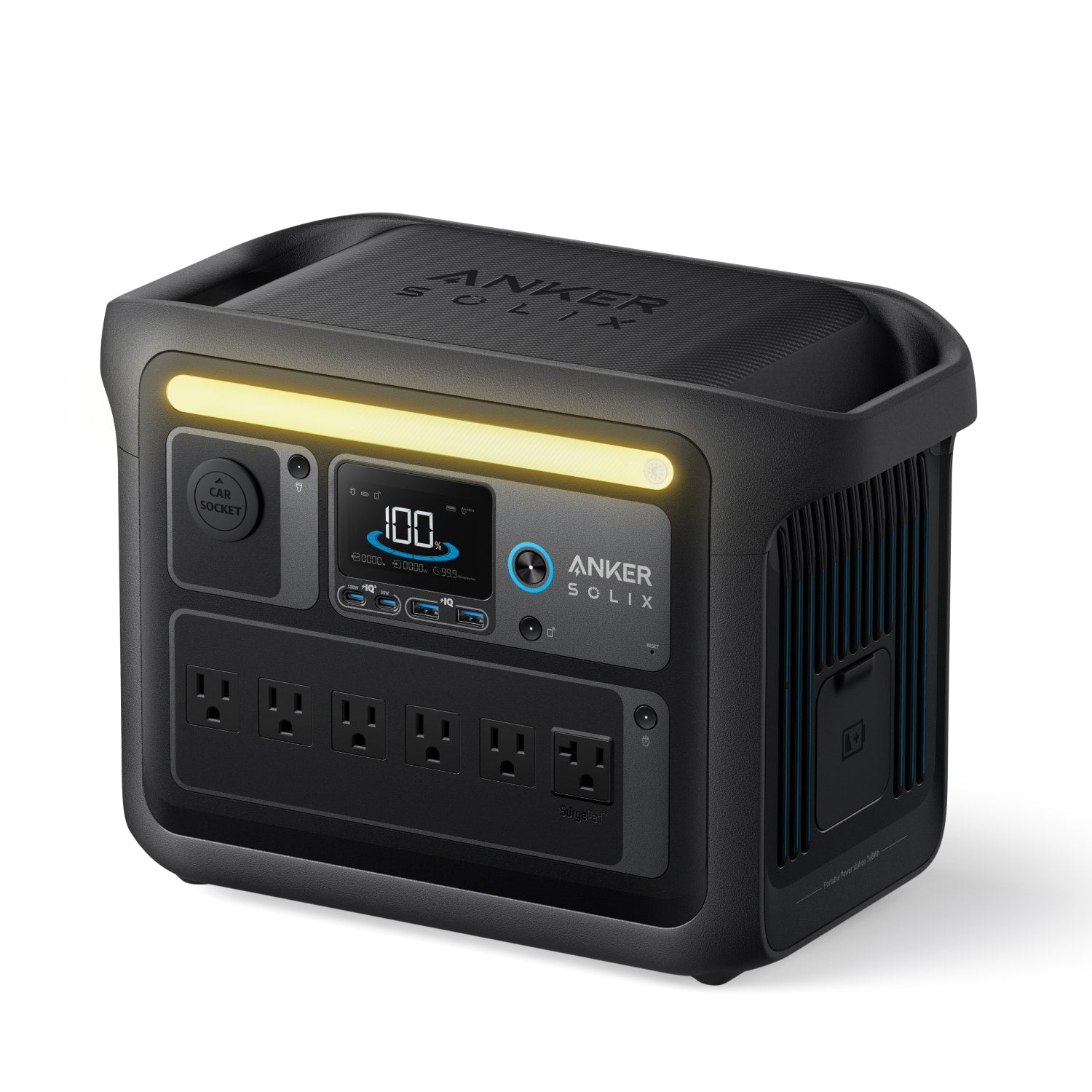 Anker - SOLIX C1000X Portable Power Station 1056Wh for Home Backup,Outdoor Camping,RV