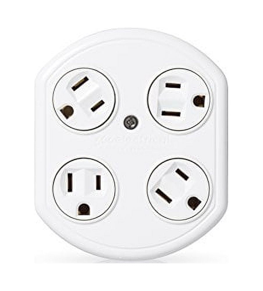 360 Electrical Revolve Basic 4-Outlet Rotating Adapter