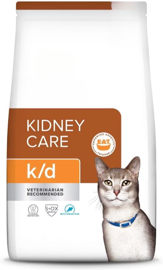 Hill- s k/d Kidney Care with Ocean Fish Dry Cat Food 4 lb