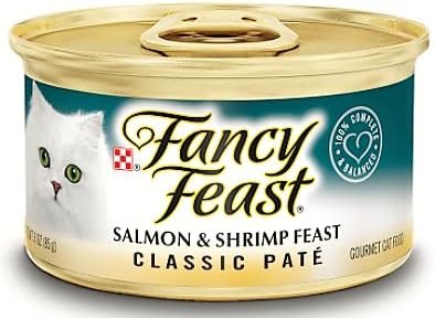 30 Cans of Fancy Feast Classic Pate Salmon & Shrimp Feast Wet Cat Food - 3 oz.ea…