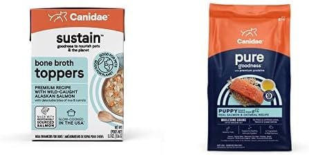 CANIDAE Topper & Dry Puppy Food Bundle with Wild-Caught Salmon and Salmon & Oatmeal