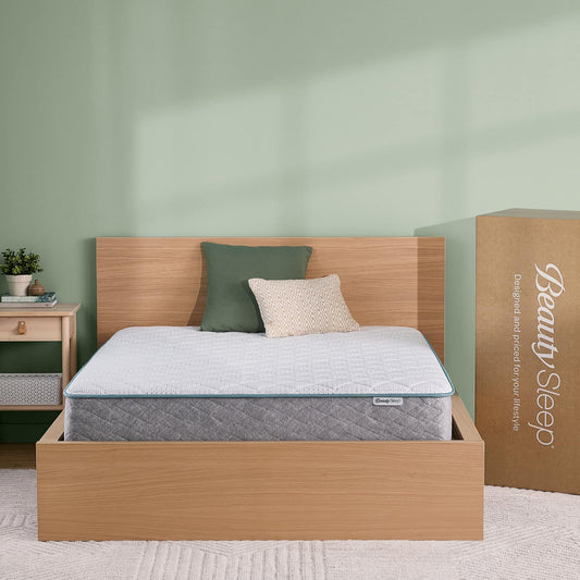 BeautySleep Slumber Time 10" Hybrid Medium Firm Mattress in a Box -Twin