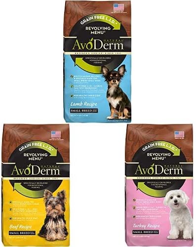 AvoDerm L.I.D. Small Breeder Sensitive Support Dry Dog Food, Healthy Skin And Coat, Trial Size