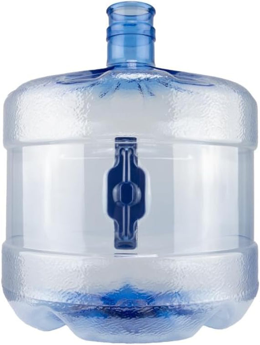 New Wave Enviro BPA Free PET Bottle, 3-Gallon Capacity, Crown Top Cap (not included), Designed for Durability with Integrated Handle, Blue Color