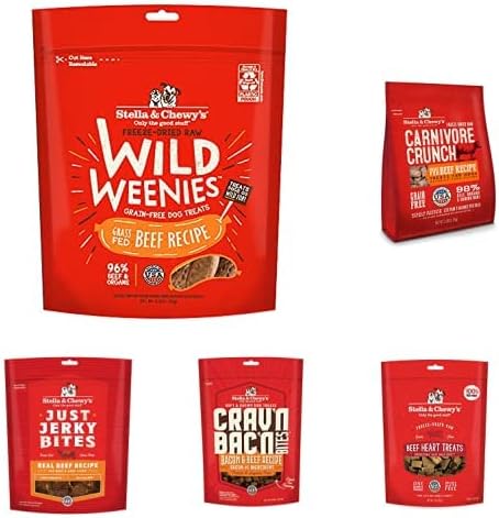 Stella & Chewy's Beef Treats, 5 Item Big Bundle (Single Animal Protein)