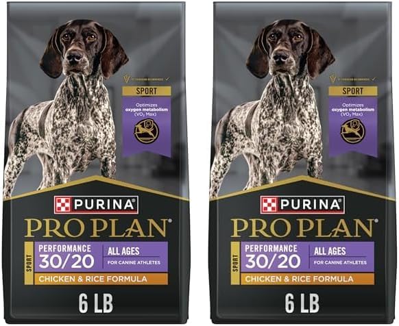 Purina Pro Plan High Calorie, High Protein Dry Dog Food, 30/20 Chicken & Rice Formula - 6 lb. Bag (Pack of 2)