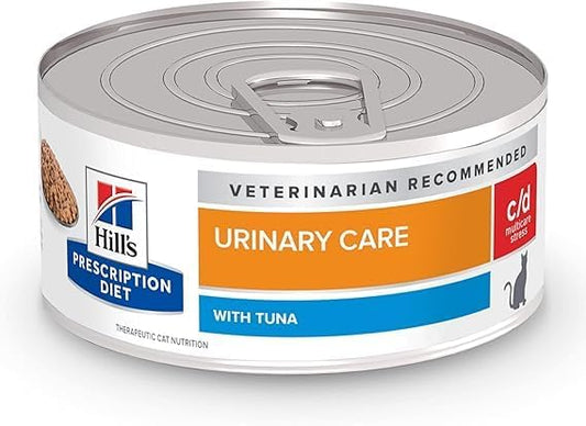 Hill's Science Diet c/d Multicare Stress Urinary Care with Tuna Wet Cat Food 12/5.5 oz