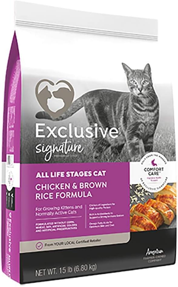 Exclusive | Signature All Life Stages Chicken & Brown Rice Comfort Care | Cat Food | 15 Pound (15 lb.) Bag