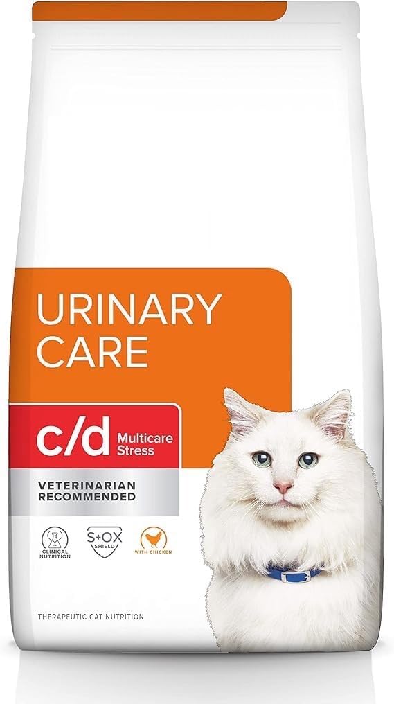 Hill- s c/d Stress Urinary Care with Chicken Dry Cat Food 4 lb