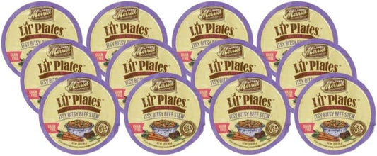 merrick Lil's Plates 3.5-Oz Grain Free Wet Food for Small Breed Dogs12 Cans - Itsy Bitsy Beef Stew