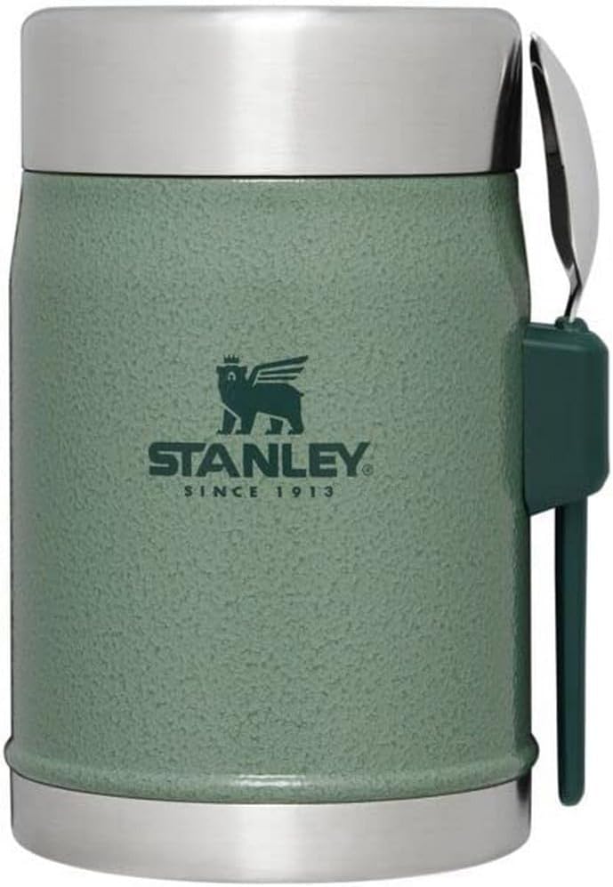 Stanley Classic Legendary Classic Food Jar + Spork 14oz Hammertone Green