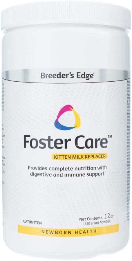 Breeder's Edge Foster Care Feline - Powdered Milk Replacer - for Kittens & Cats - 12oz