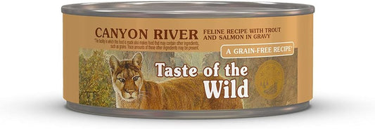 Taste of the Wild Canyon River Feline Recipe with Trout & Salmon in Gravy 5.5oz (pack of 24)