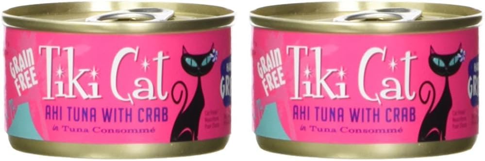 Tiki Cat & Tiki Dog 12\/2.8 Oz Grill Ahi Tuna Crab-Hana Cat Food, One Size (Pack of 2)