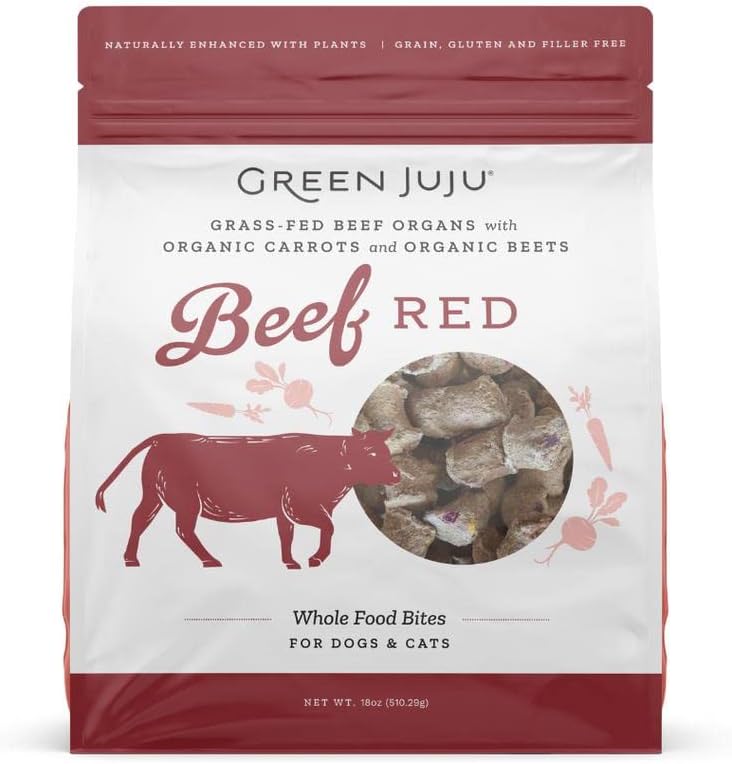 Beef Red Freeze-Dried Whole Food Bites for Dogs and Cats, 18 Ounce