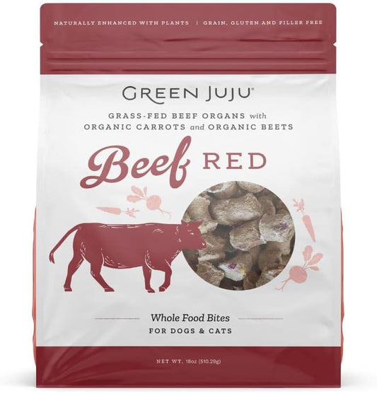 Beef Red Freeze-Dried Whole Food Bites for Dogs and Cats, 18 Ounce