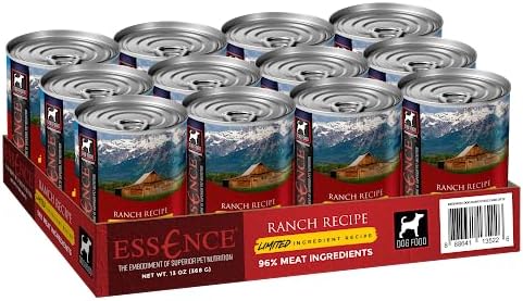 Essence LIR Ranch Dog Food 13-oz can case of 12