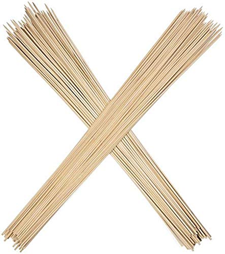 Smores Sticks 36". Pack of 100 Count Marshmallow Roasting Sticks. Disposable Marshmellow Sticks Camping Heavy Duty Smores Skewers for Outdoor Fire Pits. (ECS36InchSmoresstix-100CT)