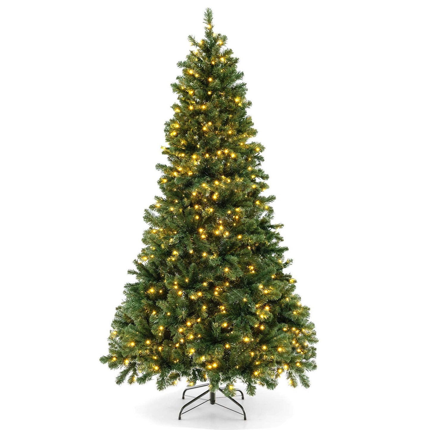 7ft Artificial Christmas Tree 700 Warm LED Lights Xmas Decoration