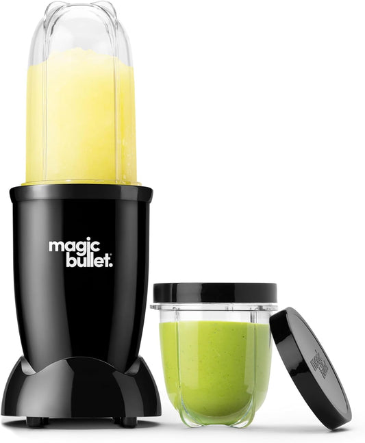 magic bullet Blender, Small, Black, 7 Piece Set