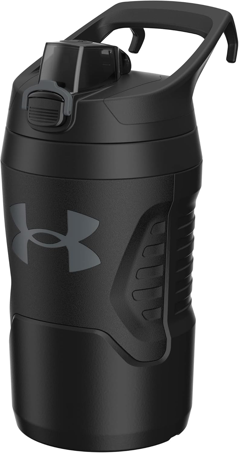 Under Armour 32 oz Insulated Water Bottles - Sports Water Jug with Handle, Fence Hook, Leak Resistant for Baseball, Football & More, 32 oz Water Bottles, Sports Water Bottle Insulated