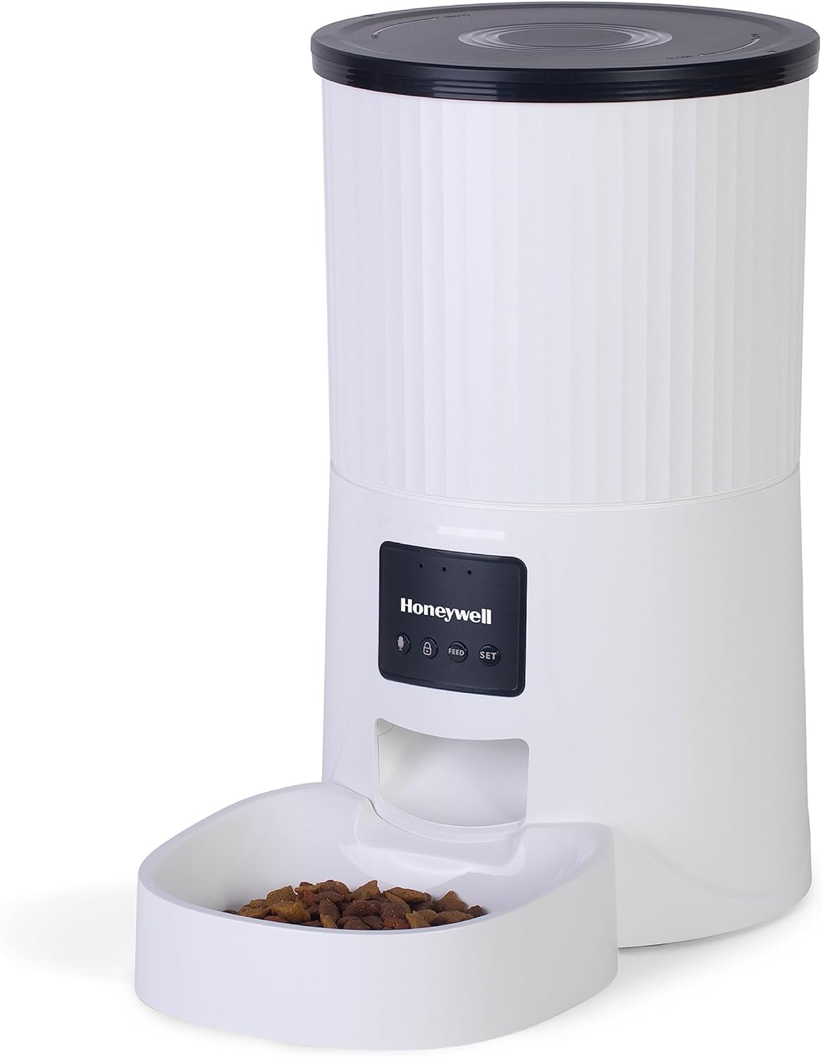 Honeywell 4L Automatic Pet Feeder: Programmable Dog and Cat Food Dispenser with Portion Control, Remote Feeding via Smartphone App, and Voice Message Feature \u2013 Ideal for Small to Large Breeds