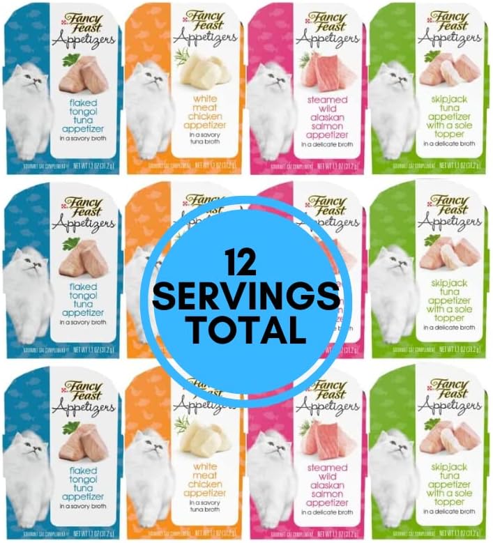 Cat Treats Flavor Variety Sampler - 12 Servings Total