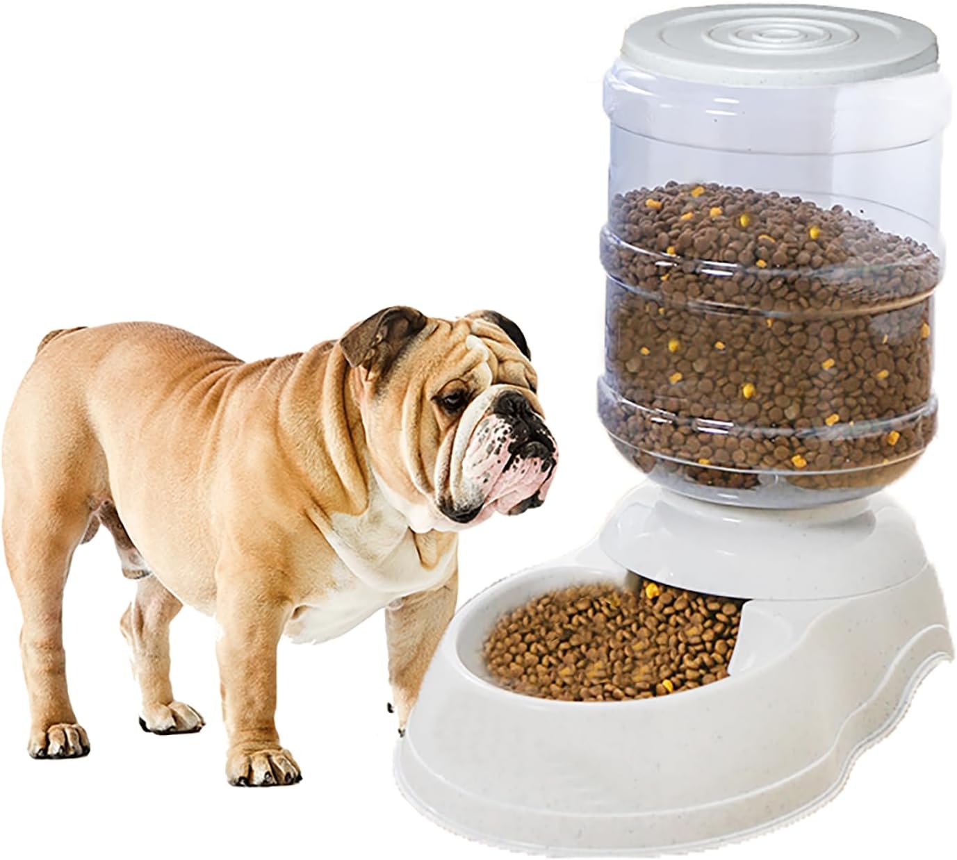 Automatic Dog Feeders for Large Dogs,Gravity Dog Food Dispenser,Automatic Cat Feeder Food Dispenser,Pet Feeder Station Travel Supply Feeder for Large Dog