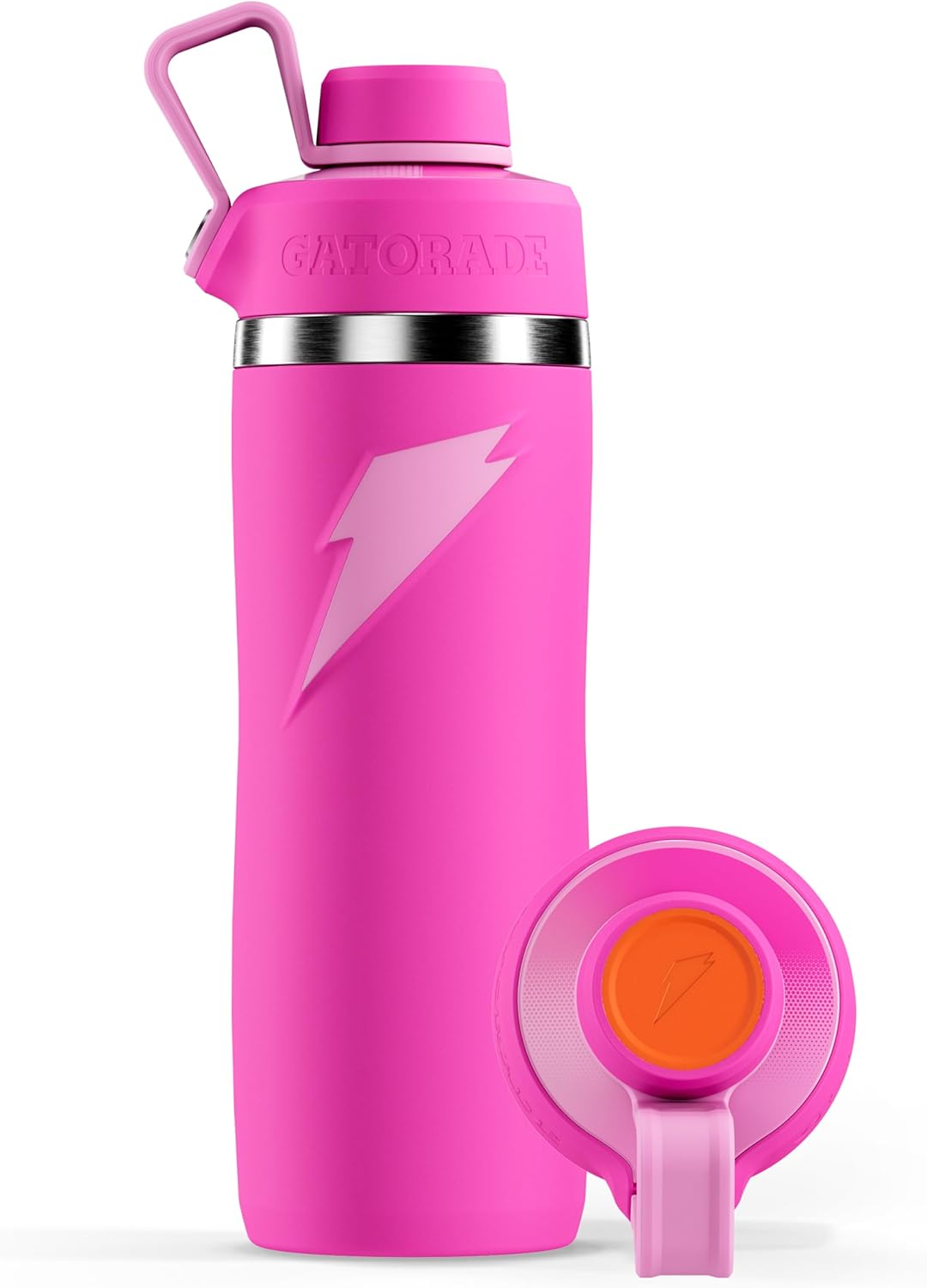 Gatorade 'Overtime' 22oz Stainless Steel Bottle, Twist Cap, Pink