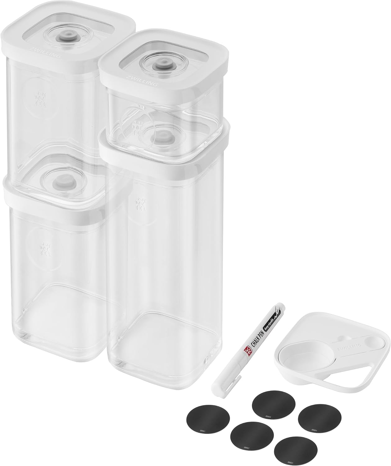 ZWILLING Fresh & Save CUBE Storage Organizer 6-Piece, S, Pantry Organizers and Storage, Plastic, BPA-Free Airtight Dry Food Storage Container, for Storing Herbs, Toppings, Small Nuts and more