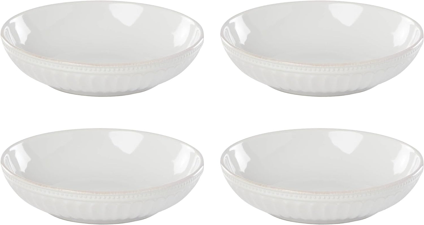 Lenox Pasta Bowls, Set of 4 French Perle Groove, 4 Count