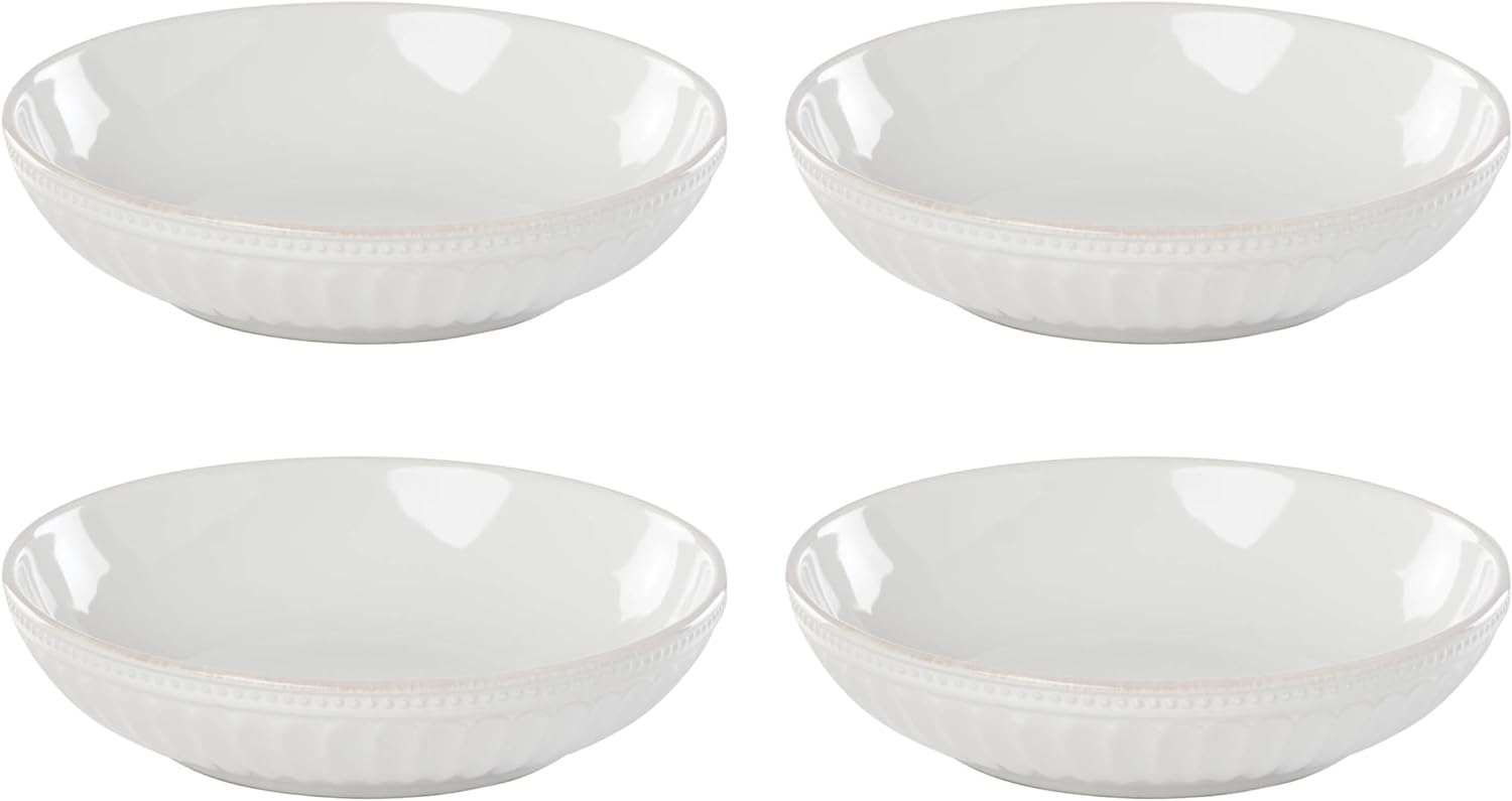 Lenox Pasta Bowls, Set of 4 French Perle Groove, 4 Count