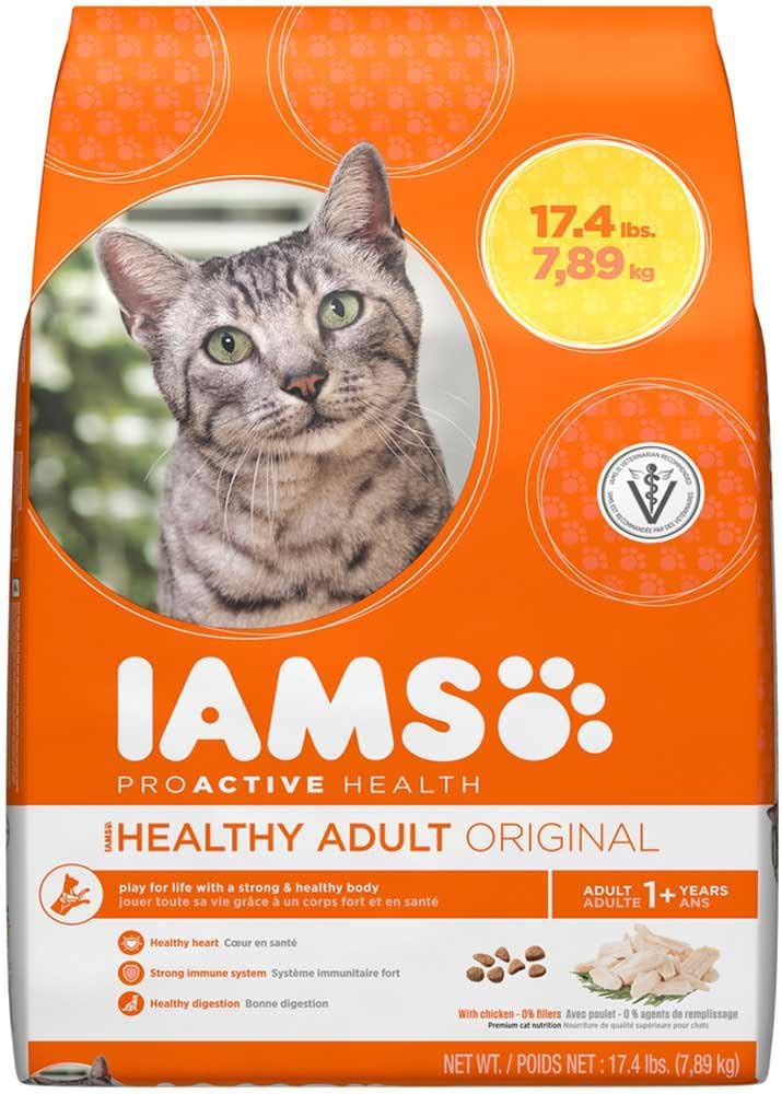 Iams Proactive Health Adult Original Chicken Recipe Dry Cat Food 17.4 Pounds