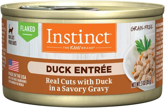 Instinct Flaked Duck Entrée Wet Cat Food - 3 Ounces, 24 Pack