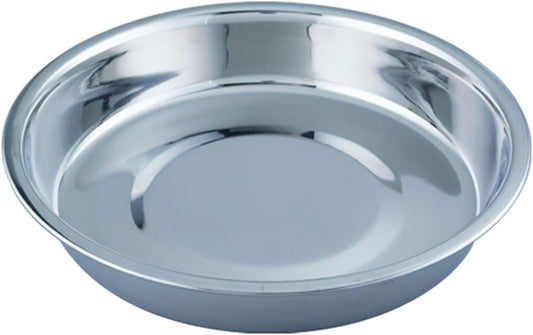 QT Dog - Stainless Steel Puppy Pan 6 in Diameter - 8 Pack