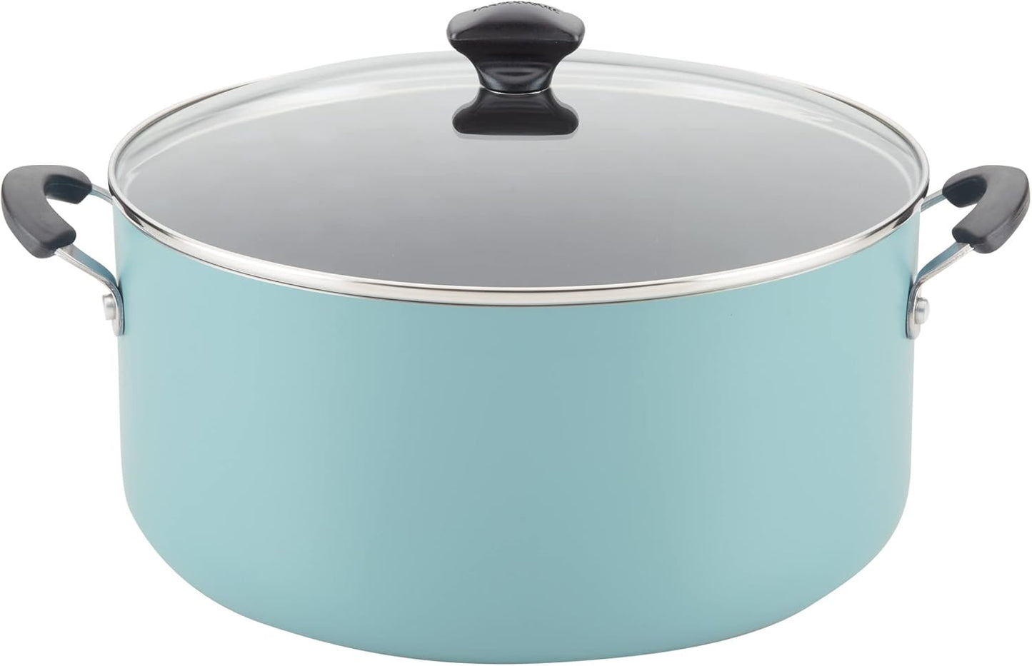 Farberware Cookware Nonstick Stockpot with Lid, 10.5 Quart, Aqua