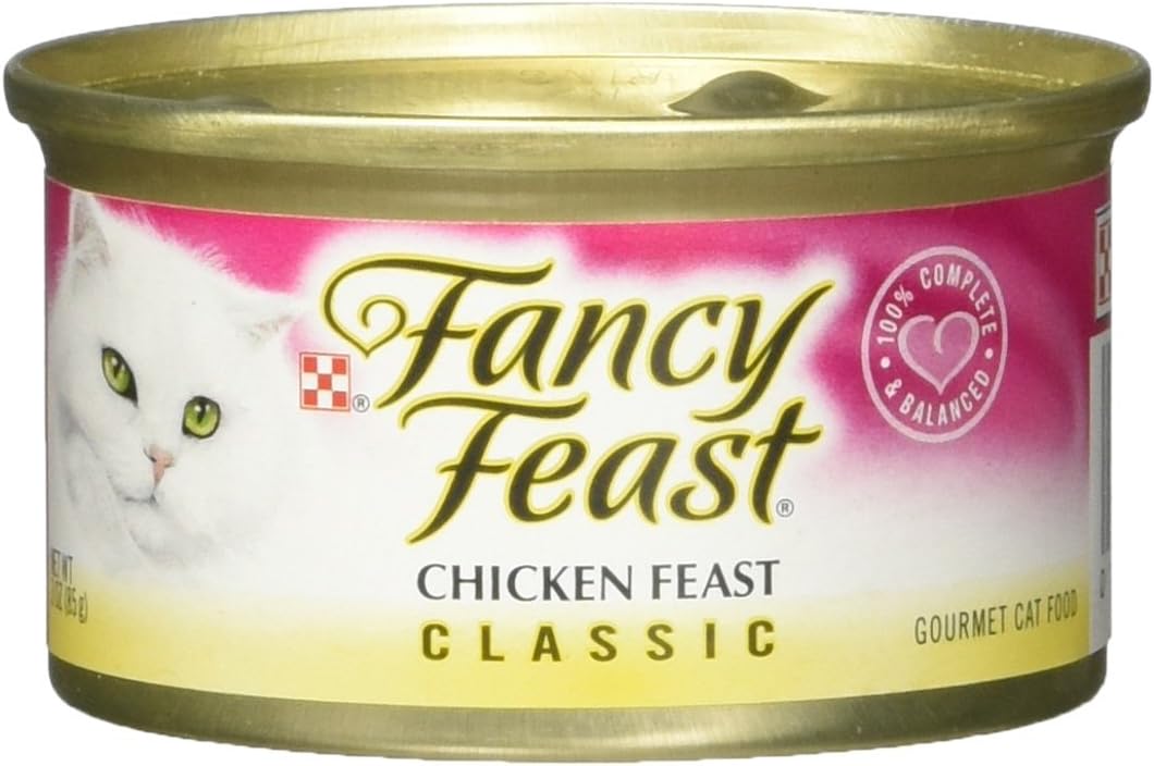 Fancy Feast Purina Classic Chicken Feast,3 Oz Cans (Pack of 12)