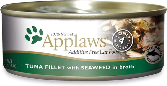 Applaws Cat Tin 2.4oz Tuna with Seaweed - 24 Pack