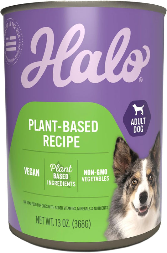 Halo Garden of Vegan Adult Wet Dog Food, Plant-Based, 13oz Can (Pack of 12)