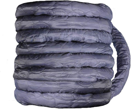 OVO Universal Padded Cover, Fits All 30 to 32 ft Central Vacuum Hose, Machine Washable, Easy to Install with Zipper, Grey