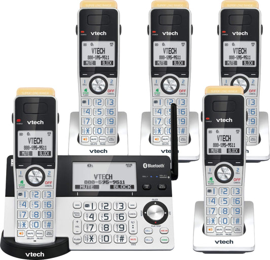 5 Handset Connect to Cell Answering System with Super Long Range