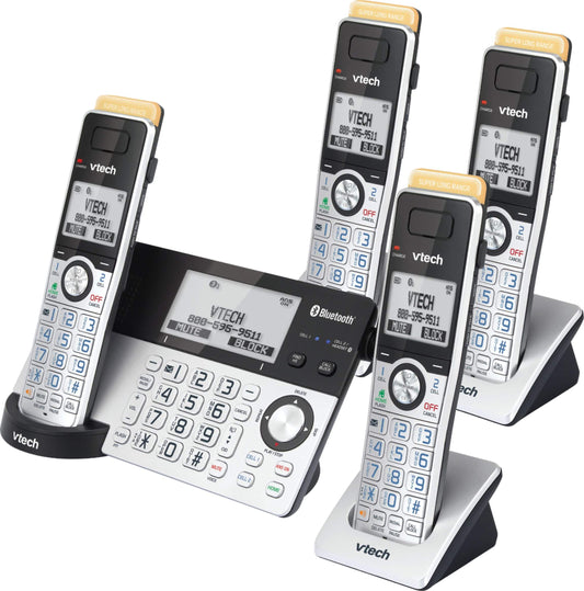 4 Handset Connect to Cell Answering System with Super Long Range