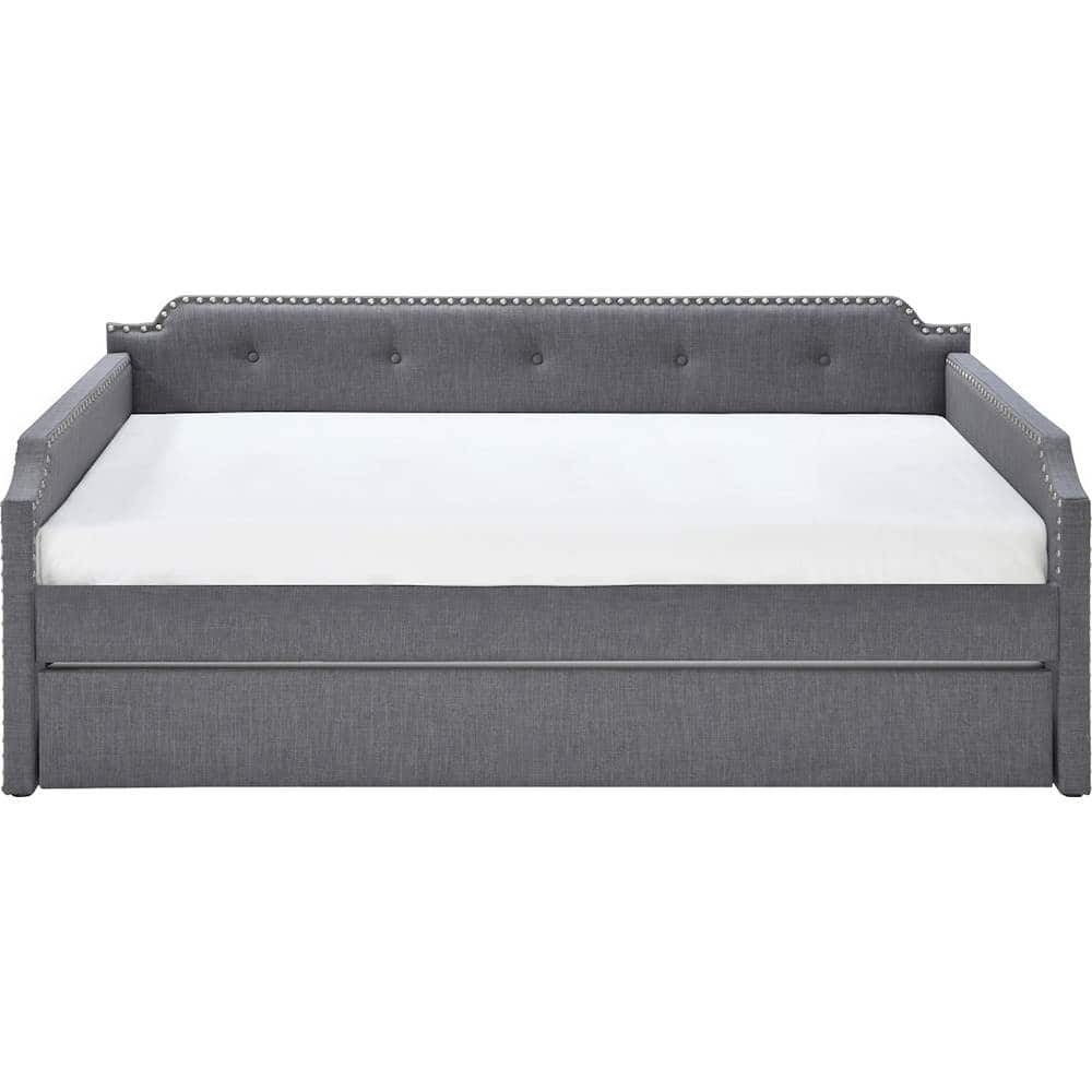 Bella 3-Seat Fabric Daybed Sofa with Under-Bed Trundle