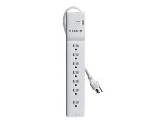 Belkin BE107200-06 2320 J Home/Office Surge Protector with 7 AC Outlets and 6 ft. Cord - White