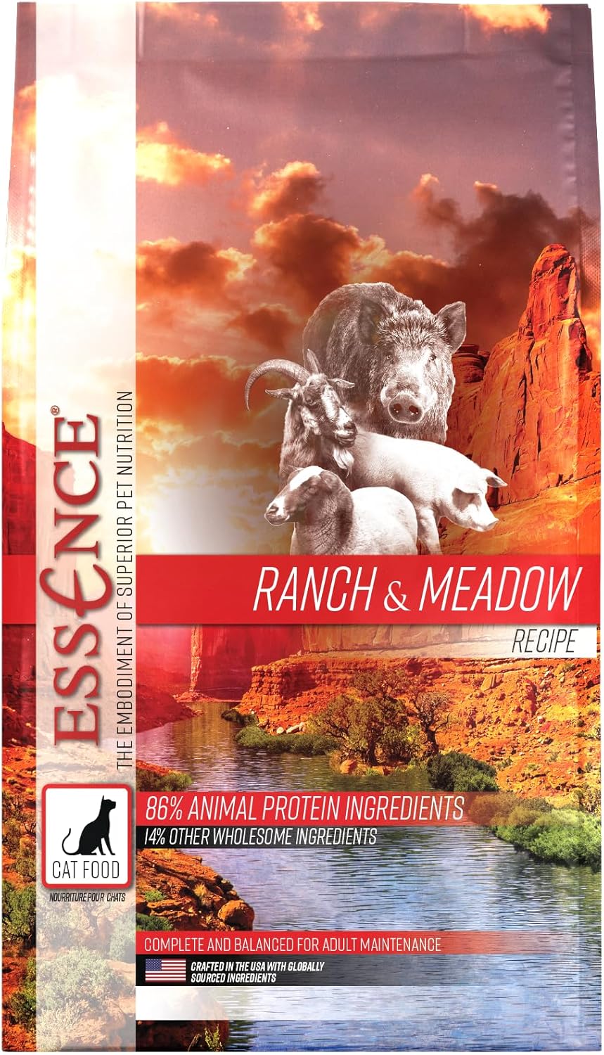 Essence Ranch & Meadow CAT Recipe Dry CAT Food, 4LB Bag