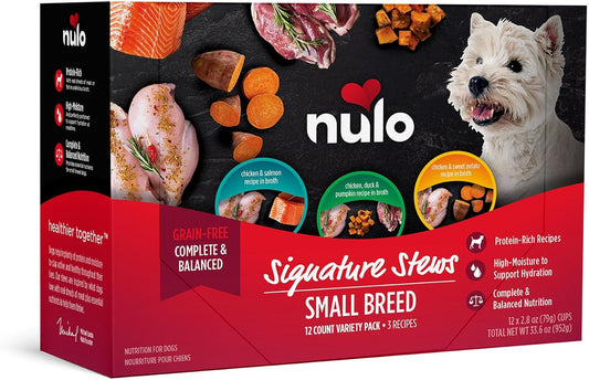 Nulo Signature Stews Variety Pack: Small Breed Wet Dog Food, 2.8 oz.