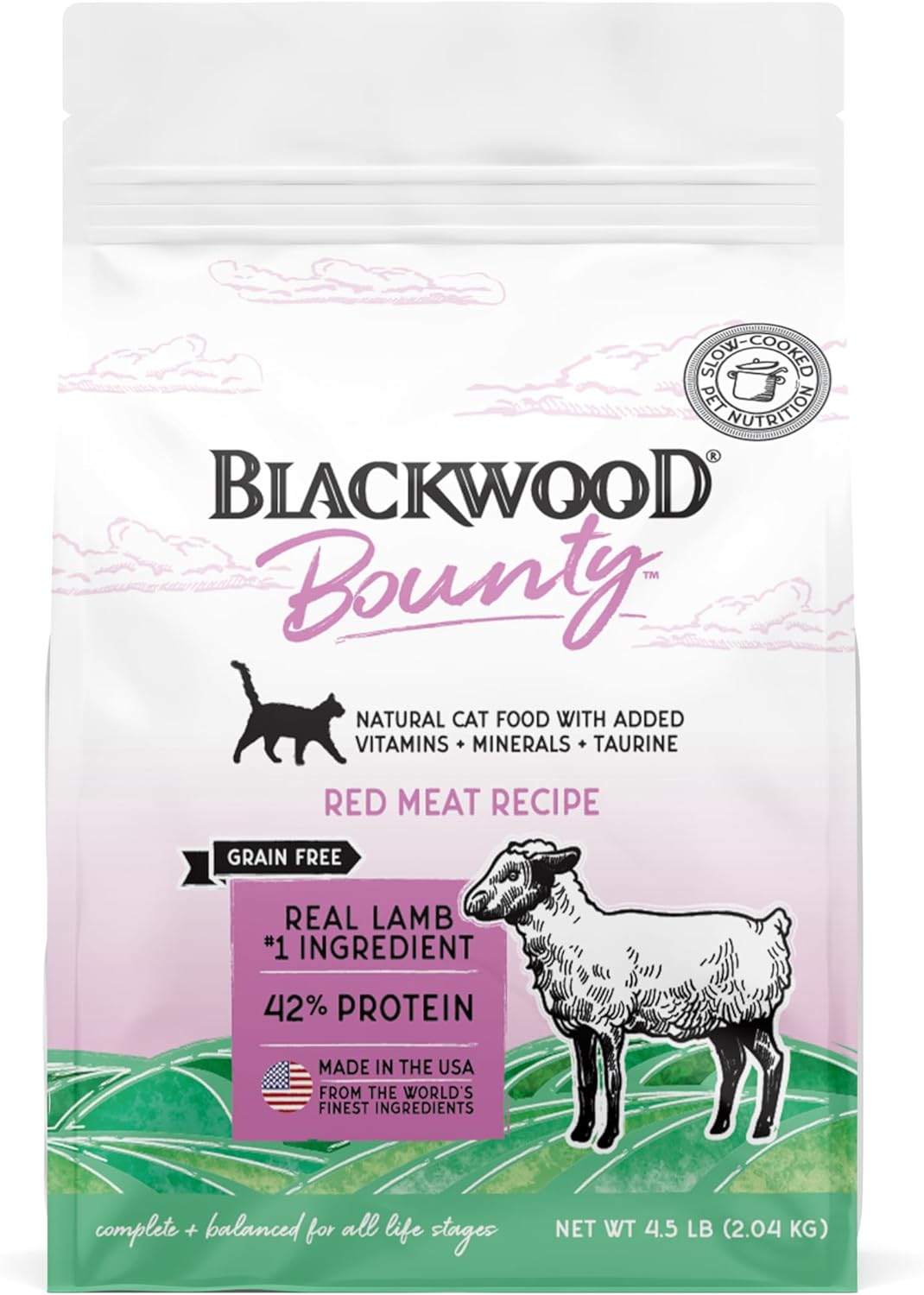 Blackwood Bounty Grain Free Cat Food, Red Meat Recipe, 4.5 lb. Bag